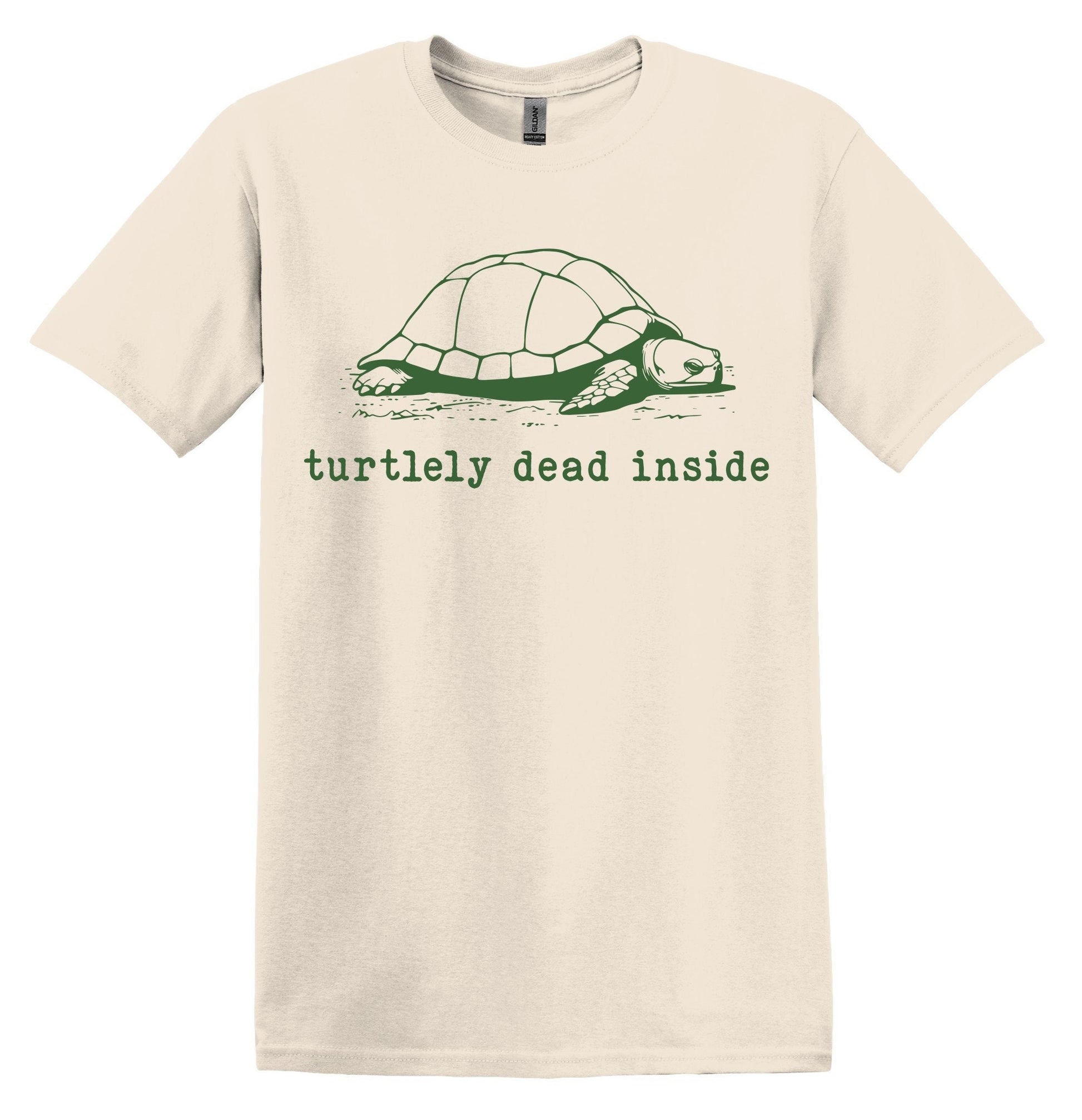 Turtlely Dead Inside Turtle Shirt Graphic Shirt Funny Vintage Shirt Nostalgia Shirt Minimalist Gag Shirt Meme Shirt