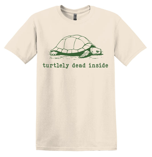 Turtlely Dead Inside Turtle Shirt Graphic Shirt Funny Vintage Shirt Nostalgia Shirt Minimalist Gag Shirt Meme Shirt