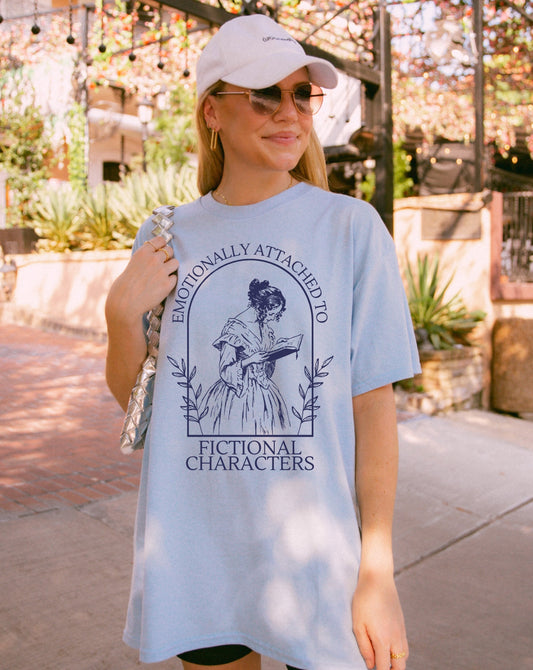 Emotionally Attached to Fictional Characters T-shirt Book Lover Shirt Book Tshirt Women Reading Shirts Book Club gifts bookish Shirt
