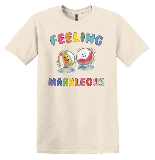 Feeling Marbelous Shirt Graphic Shirt Funny Shirt Vintage Funny Shirt Nostalgia Shirt Cotton Shirt Minimalist Shirt