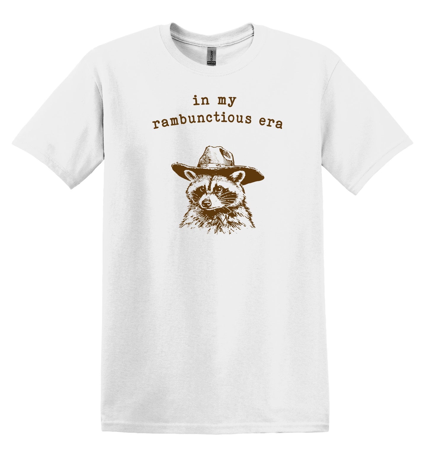 In My Rambunctious Era Shirt Graphic Shirt Funny Raccoon Shirts Vintage Funny T-Shirts Minimalist Shirt Cotton Unisex Shirt Nostalgia Shirt