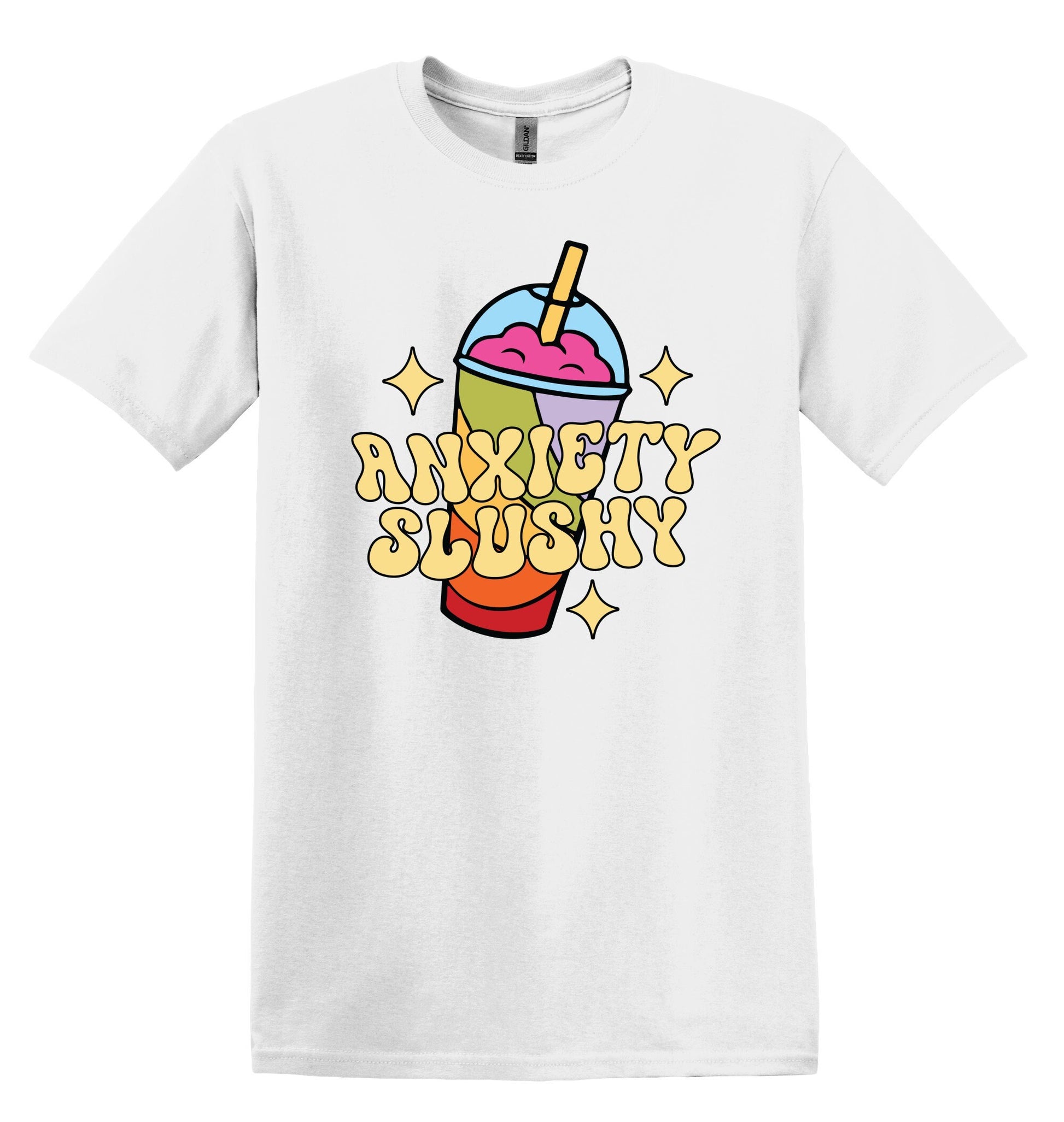 Funny Anxiety Slushie Shirt for Positive Mental Health Vibes