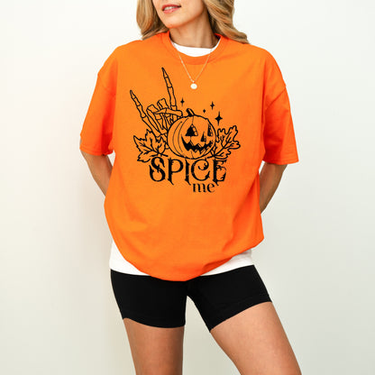 Spice Me Pumpkin Skeleton Shirt - Halloween Shirt for a Spooky Stylish Look