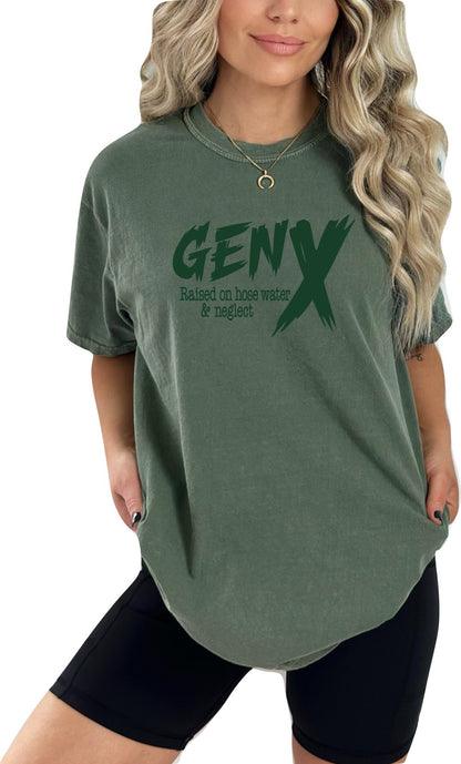 Gen X Retro TShirt Generation X Shirt Generation X Shirt Funny TShirt Raised on Hose Water and Neglect Generation X T-Shirt