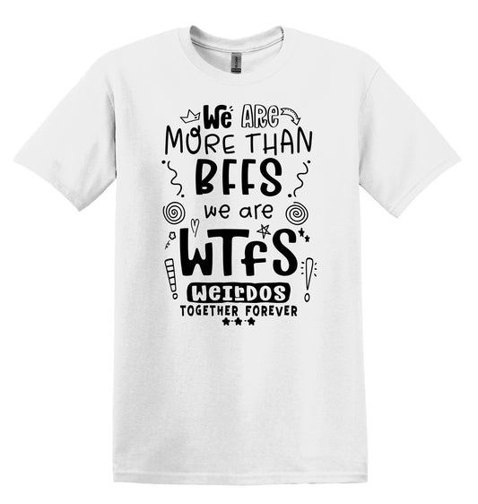 We are more thank BFFS T-shirt Graphic Shirt Funny Adult TShirt Vintage Funny TShirt Nostalgia Shirt Relaxed Cotton Tee Best Friends T-Shirt