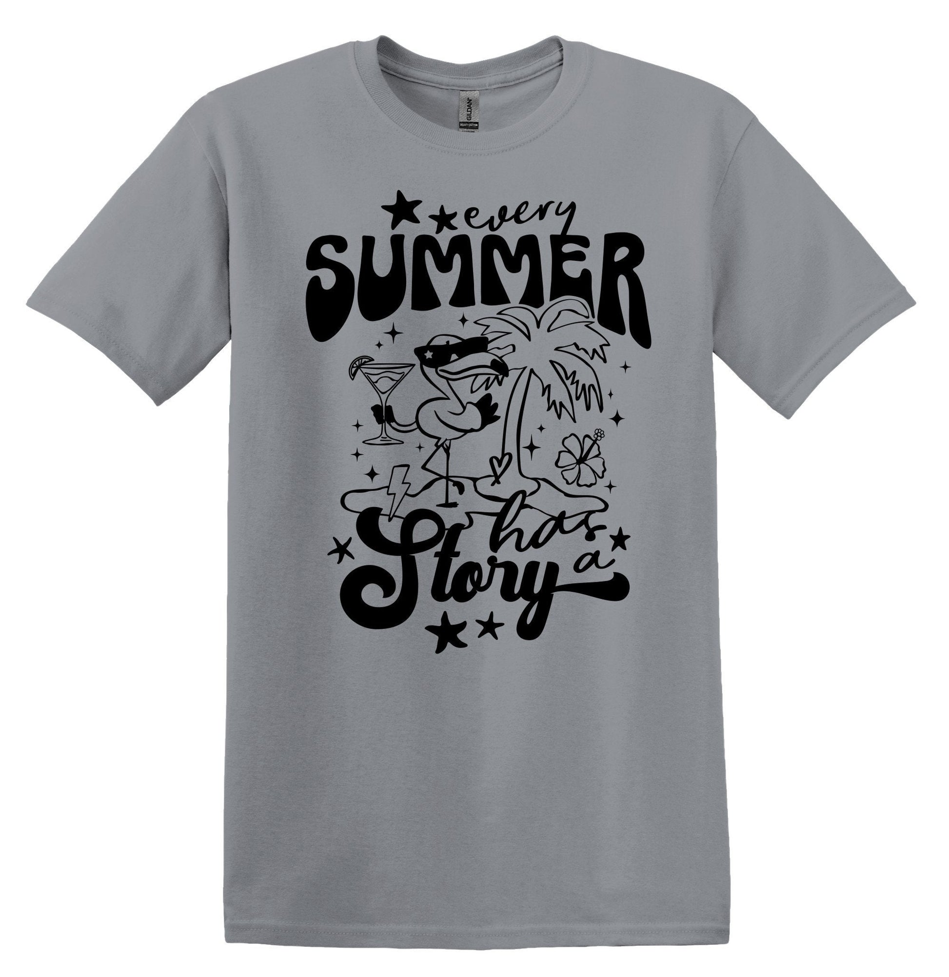 Every Summer has a Story Cute Summer Shirt Trendy Summer Tshirt Funny Adult TShirt Vintage Funny TShirt Nostalgia Shirt Relaxed Cotton Tee