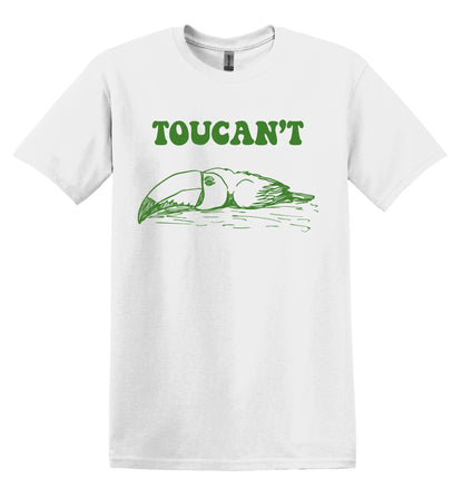 Toocan't Funny Shirt Graphic Shirt Funny Vintage Adult Funny Shirt Nostalgia Shirt Cotton Shirt Minimalist Shirt Minimalist Shirt Gag Shirt