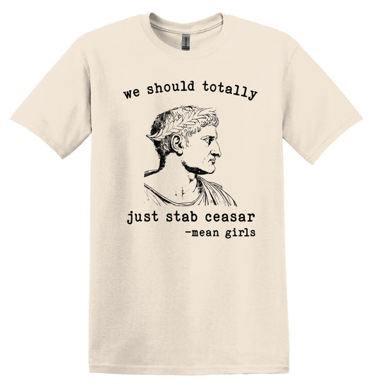 Stab Caesar Shirt Graphic Shirt Funny Vintage Adult Funny Shirt Nostalgia Shirt Cotton Shirt Minimalist Shirt