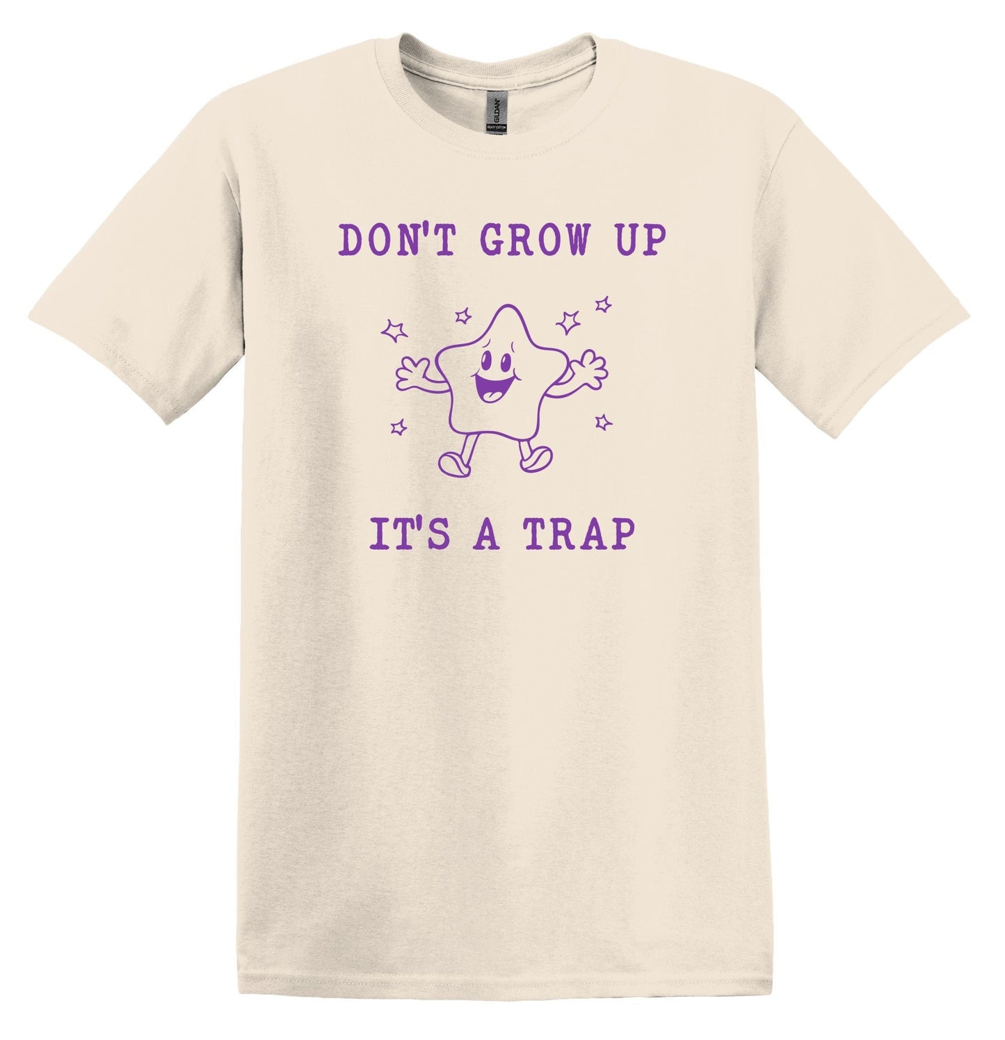 Don't Grow Up It's a Trap Shirt Graphic Shirt Funny Vintage Shirt Nostalgia Shirt Minimalist Gag Shirt Minimalist Tee Meme T-Shirt Gag Gift