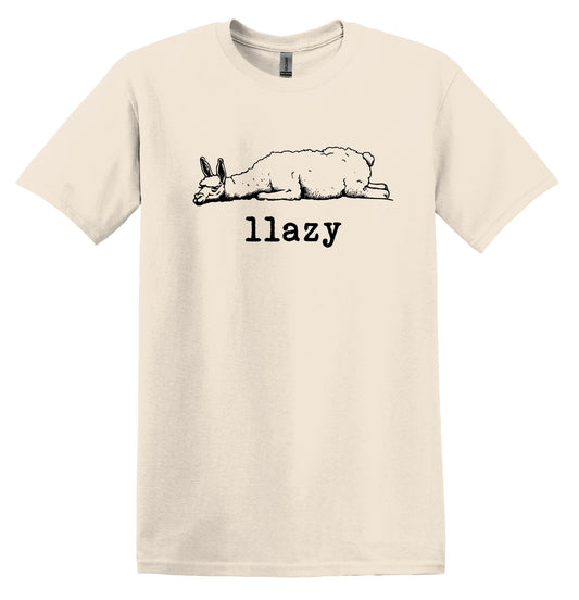 Llazy Llama Shirt Graphic Shirt Funny Vintage Shirt Nostalgia Shirt Minimalist Gag Shirt Minimalist Tee Meme T-Shirt Gag Gift