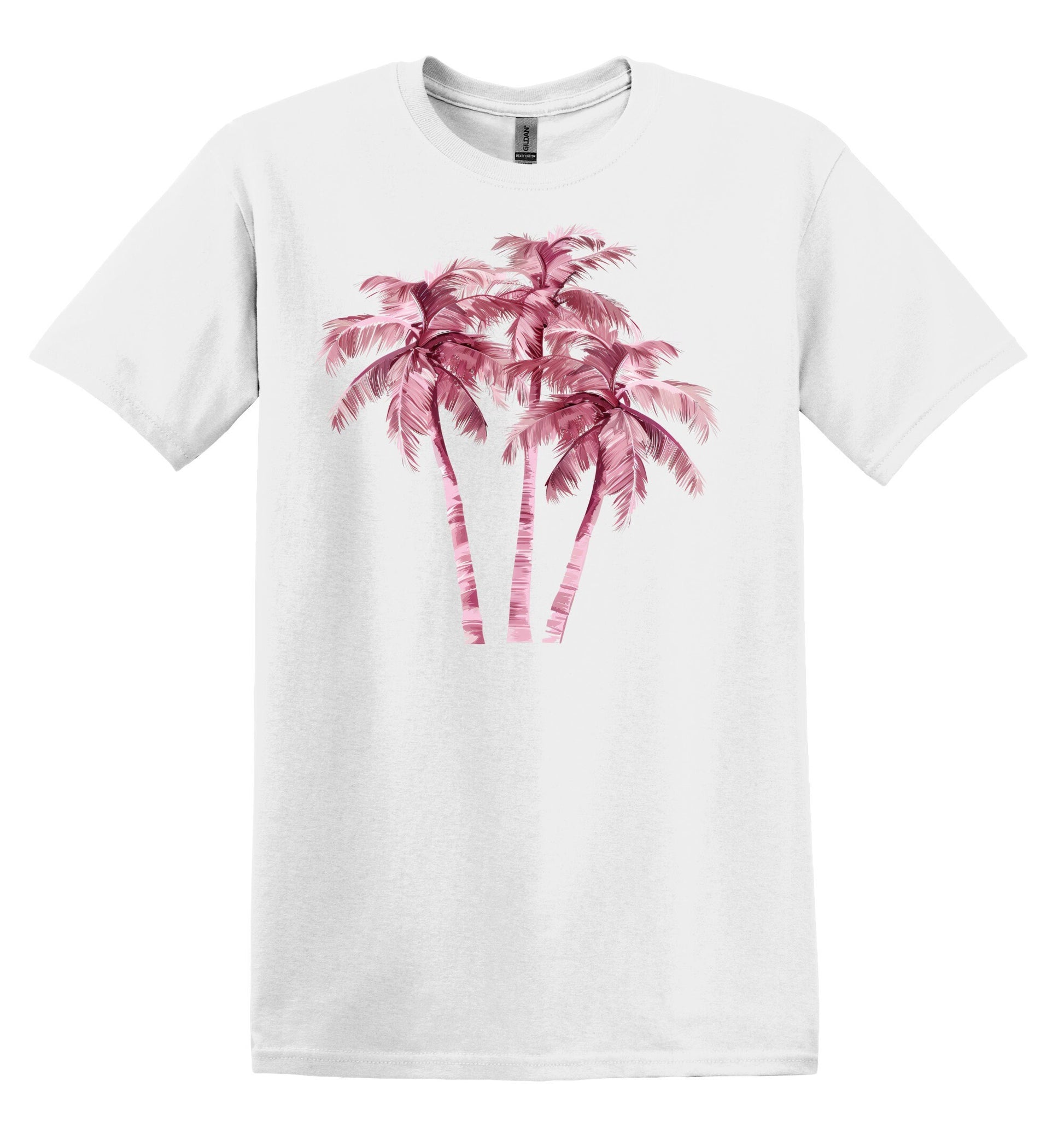 Pink Palm Trees Tshirt Flower Shirt Garden Lover Shirt Flower Lover Shirt Wild Flowers Shirt Floral Tshirt Boho Floral Shirt