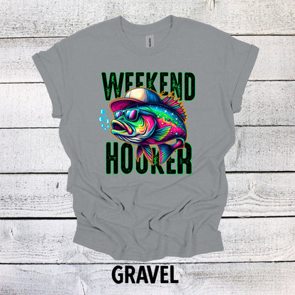 Father's Day Fishing Shirt - Weekend Hooker Dad Tee for Fishing Lovers