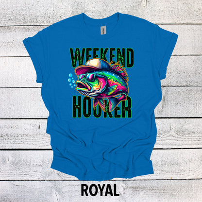 Father's Day Fishing Shirt - Weekend Hooker Dad Tee for Fishing Lovers