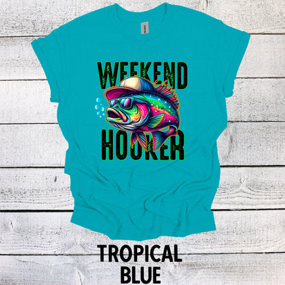 Father's Day Fishing Shirt - Weekend Hooker Dad Tee for Fishing Lovers