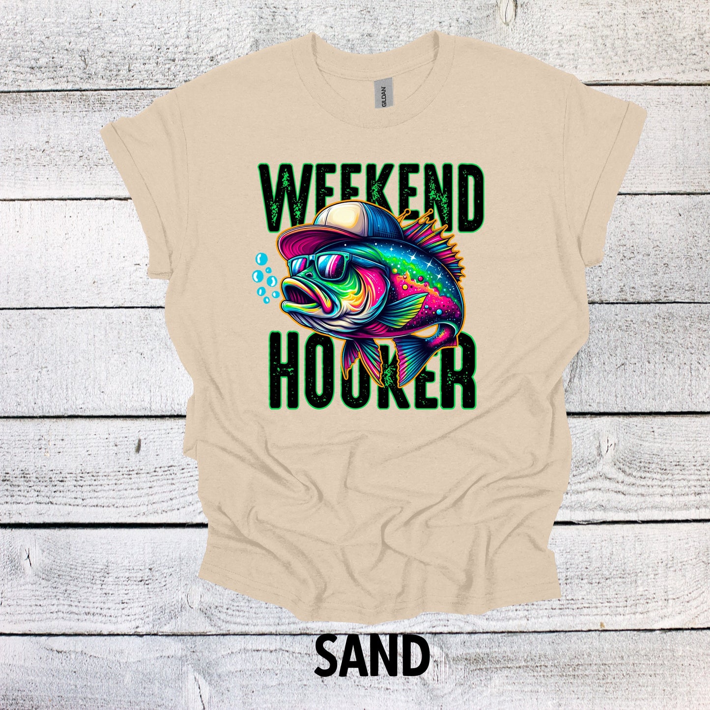 Father's Day Fishing Shirt - Weekend Hooker Dad Tee for Fishing Lovers