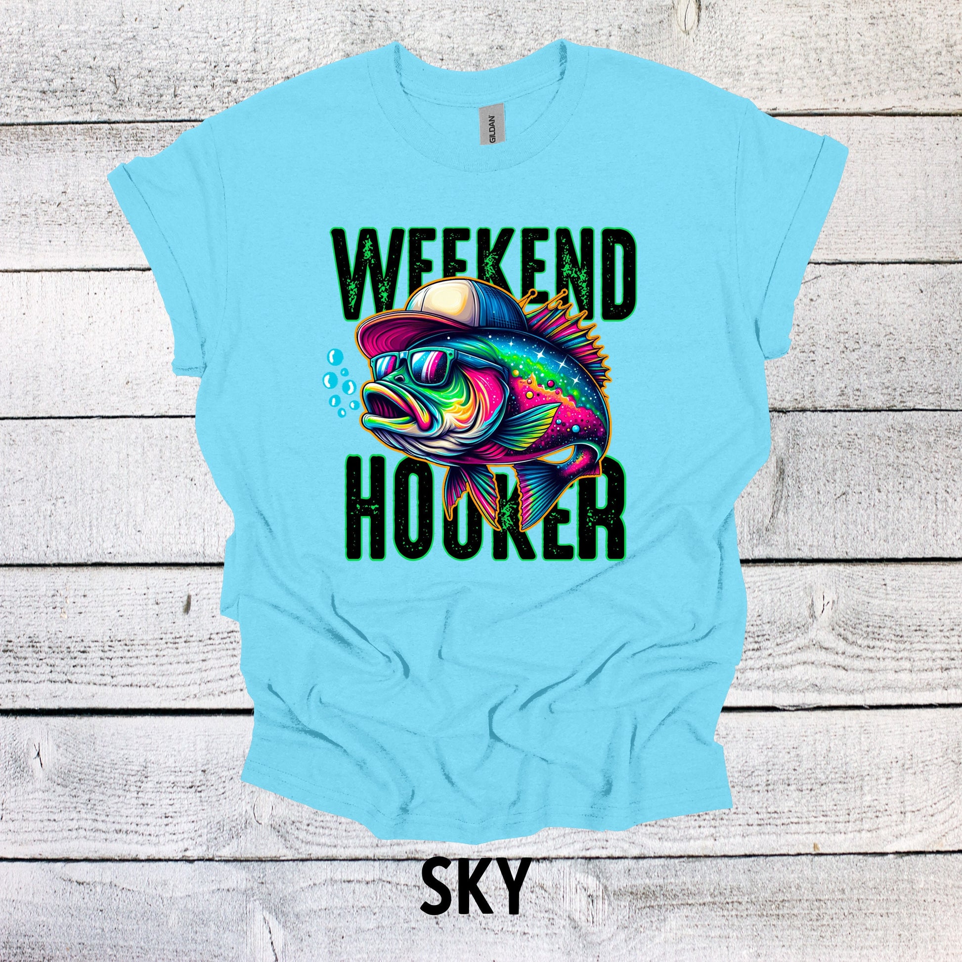 Father's Day Fishing Shirt - Weekend Hooker Dad Tee for Fishing Lovers