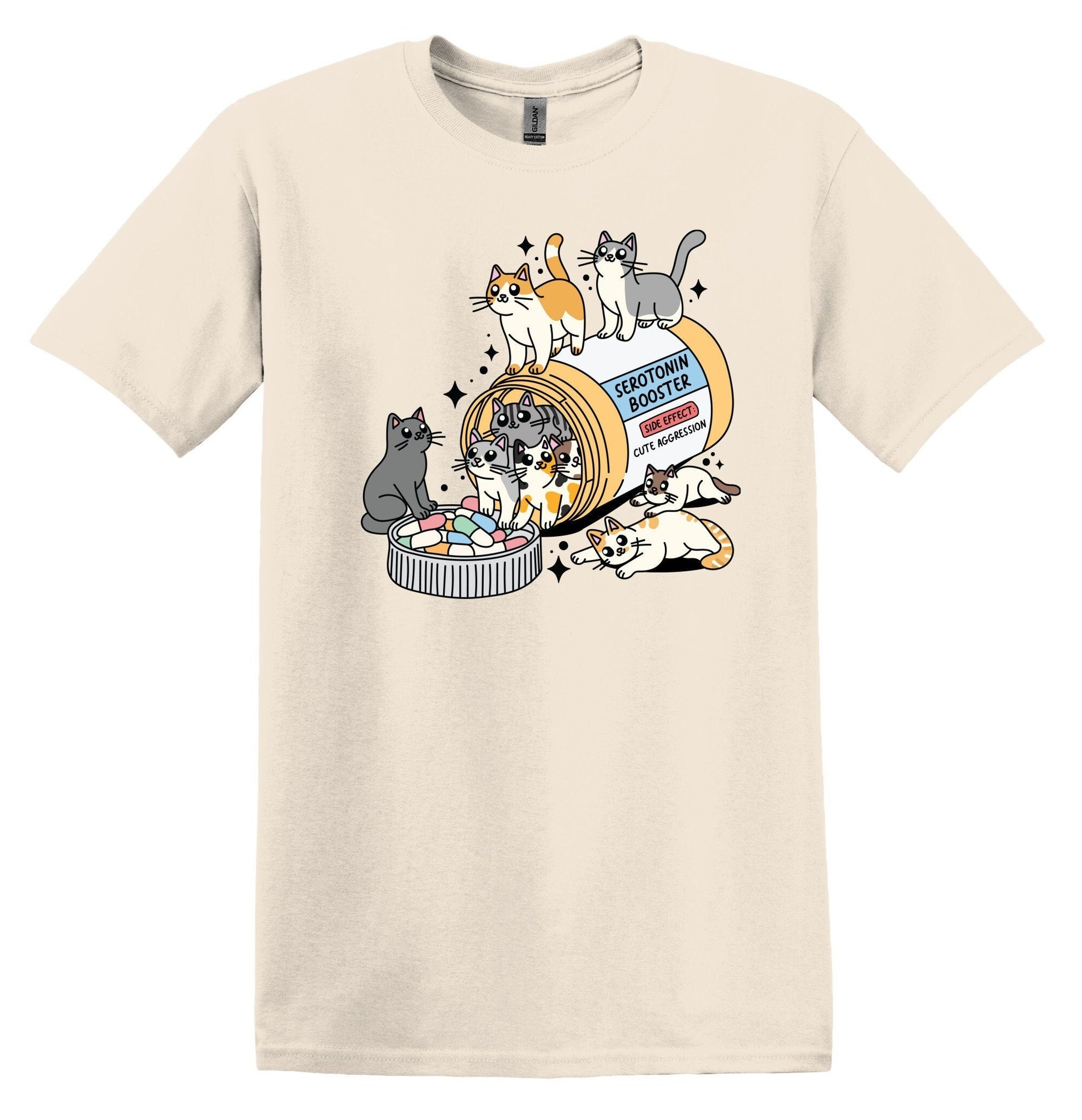 Serotonin Booster Cats Shirt Mental Health TShirt Funny Mental Health Shirt Mental Health Shirt Funny Cat Shirt