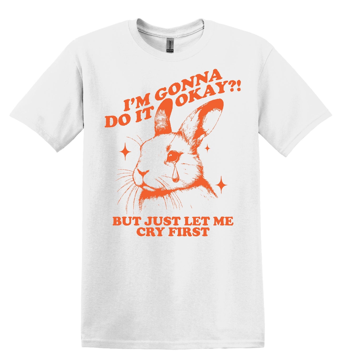 I'm Gonna do it Okay? But Just Let Me Cry First TShirt Graphic Shirt Retro Adult Shirt Vintage T-Shirt Nostalgia T-Shirt Relaxed Cotton Tee