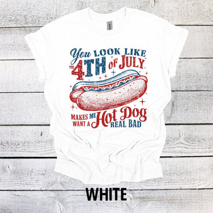 Patriotic Vibes: You Look Like the 4th of July Shirt - Graphic Tee for Independence Day