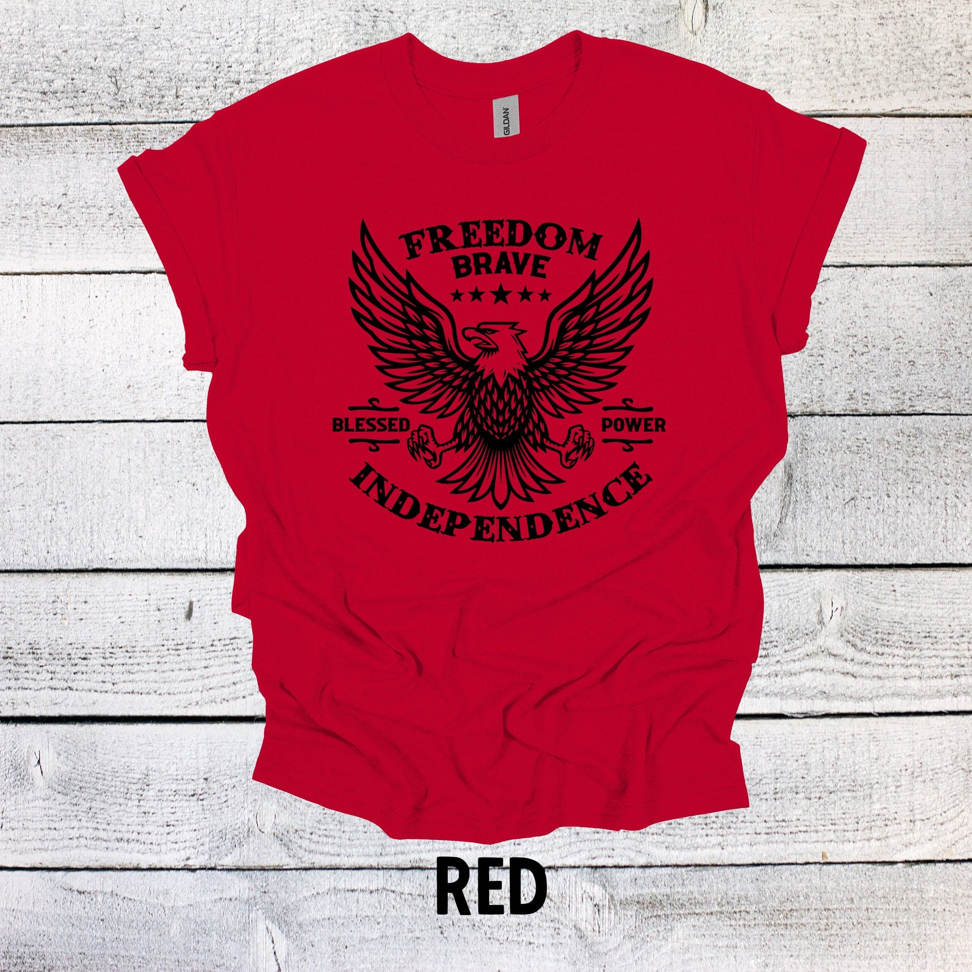 Patriotic Eagle Freedom T-Shirt - Independence Day July 4th Shirt