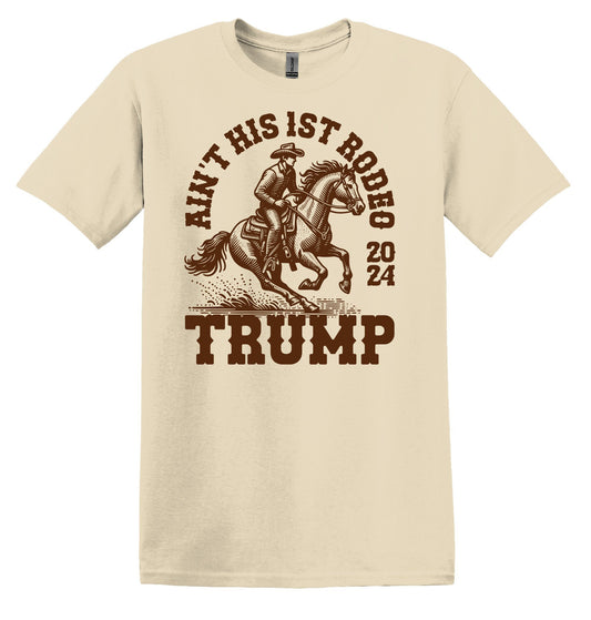 Ain't His First Rodeo Shirt, Trump for President 2024 Shirt, Republican 2024, Get On Board Trump 2024 Shirt, Trump Shirt, America Shirt