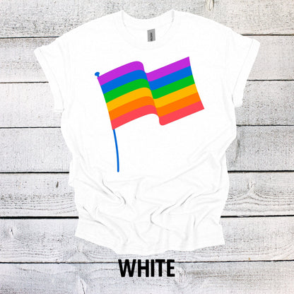 Rainbow Pride Flag Shirt - LGBTQ Tee for All Genders - Pride Month Apparel