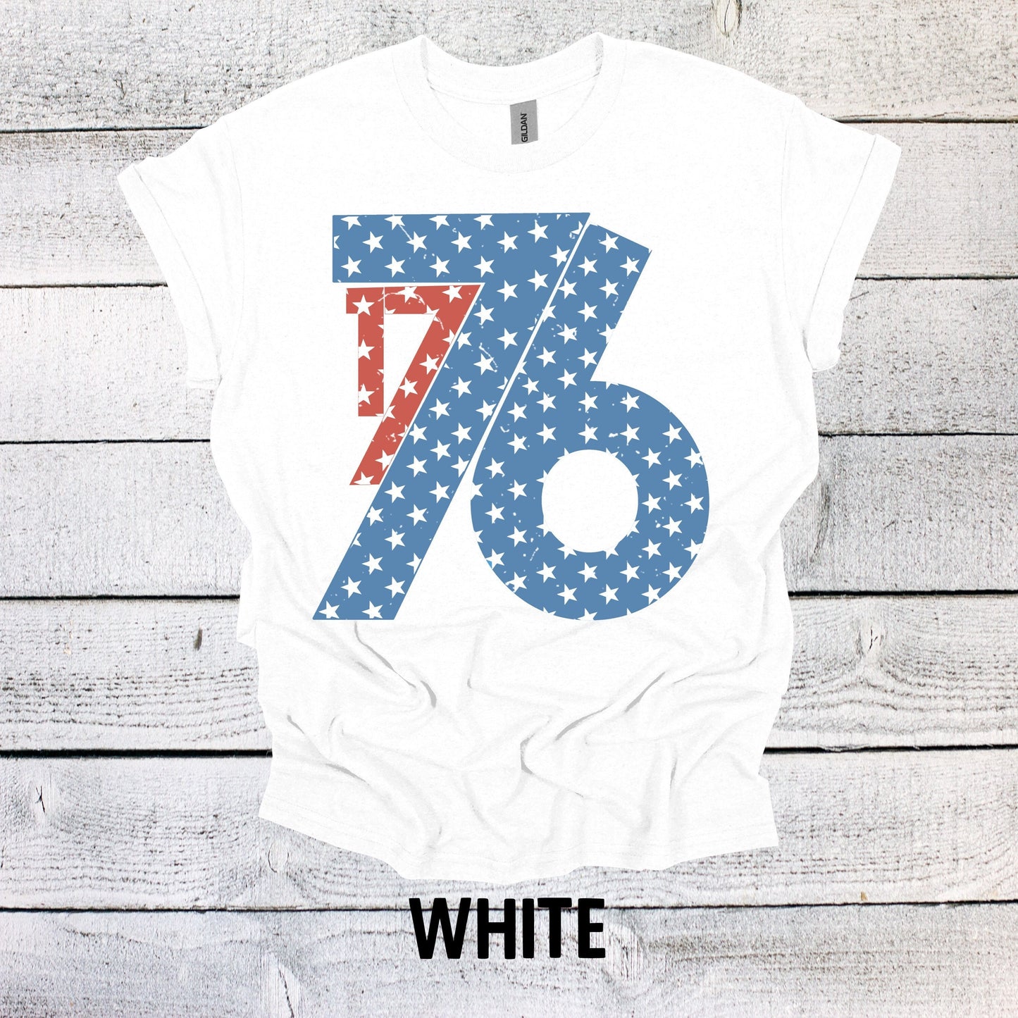 1776 Red White Blue Stars Shirt 4th of July - Patriotic BBQ Tee