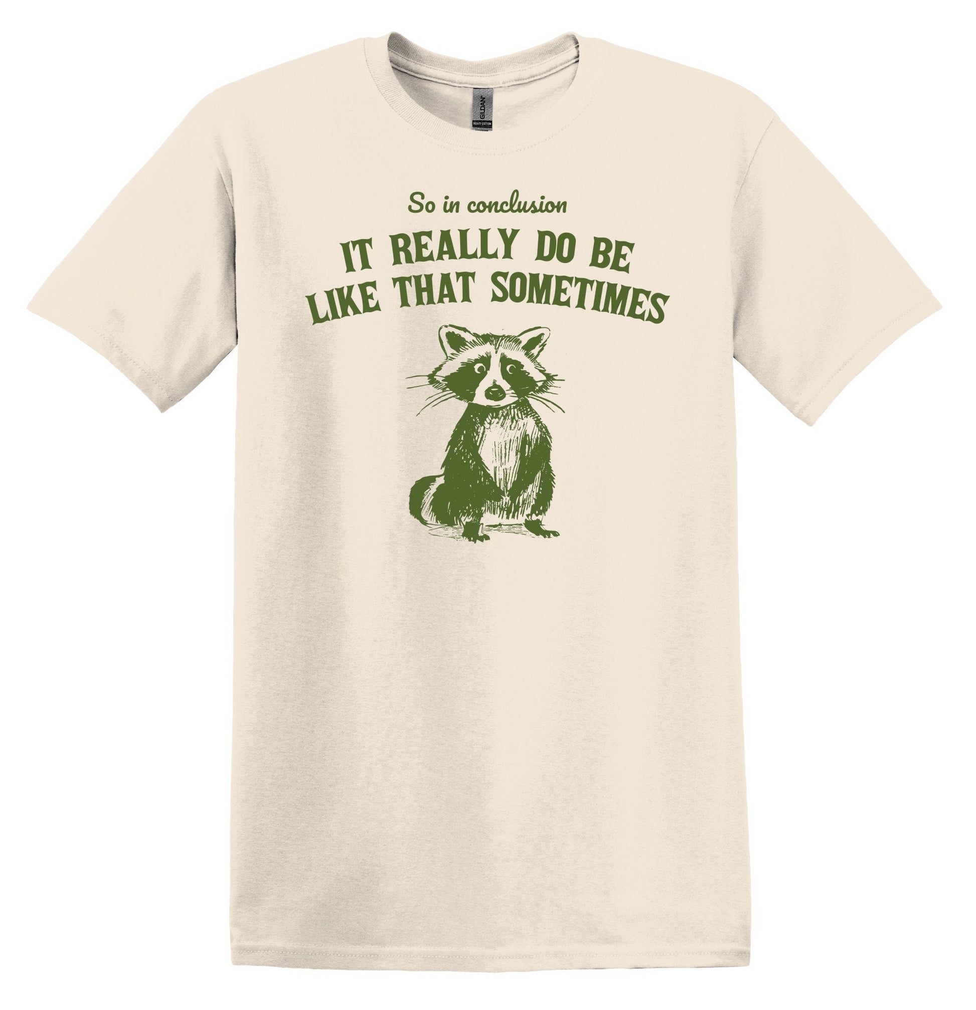 It really do be Like that Sometimes Raccoon Shirt - Funny Graphic Tee