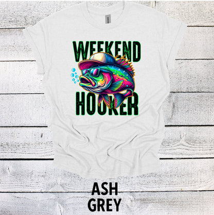 Father's Day Fishing Shirt - Weekend Hooker Dad Tee for Fishing Lovers