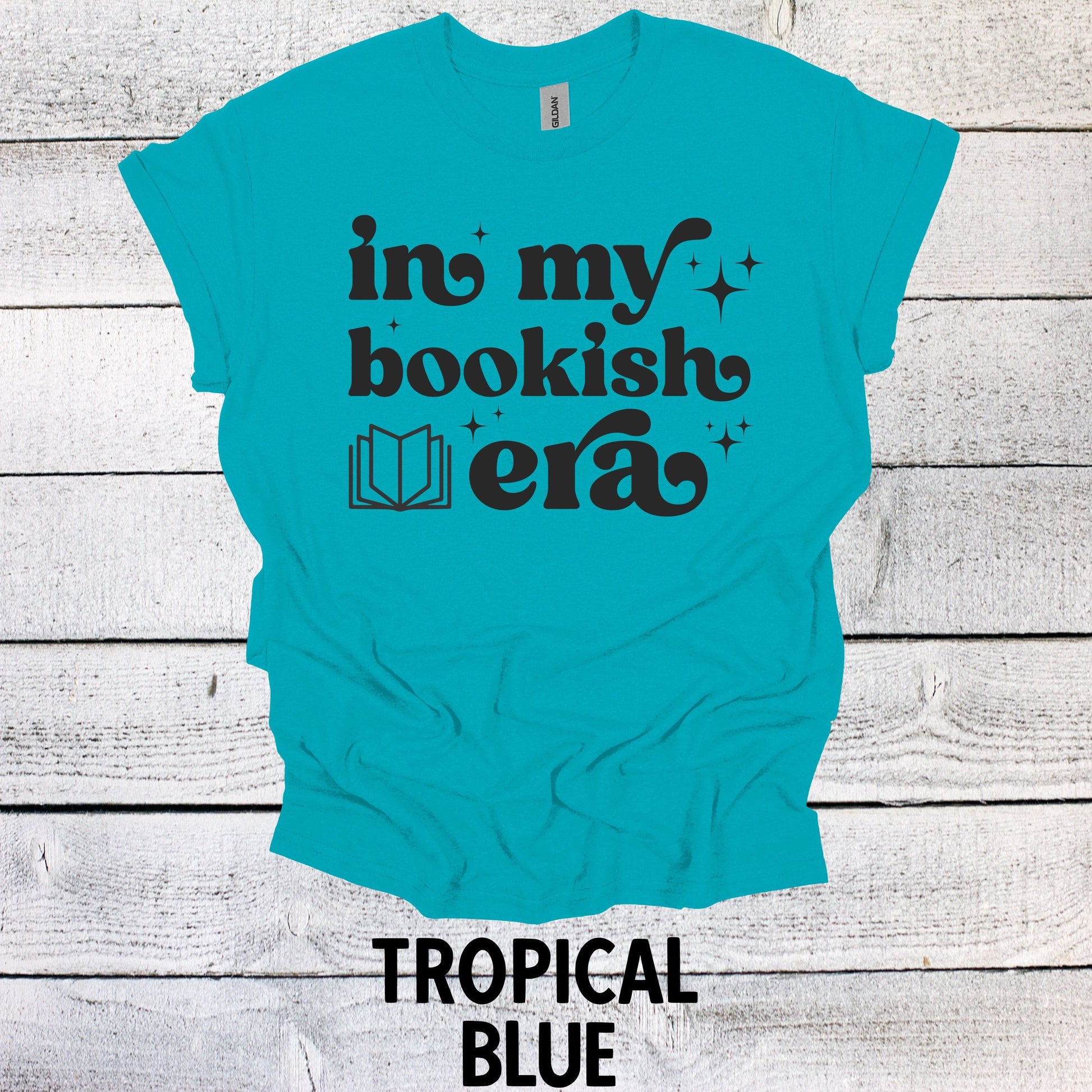 Cozy Reading Attire: 'In My Bookish Era' Book Lover Shirt