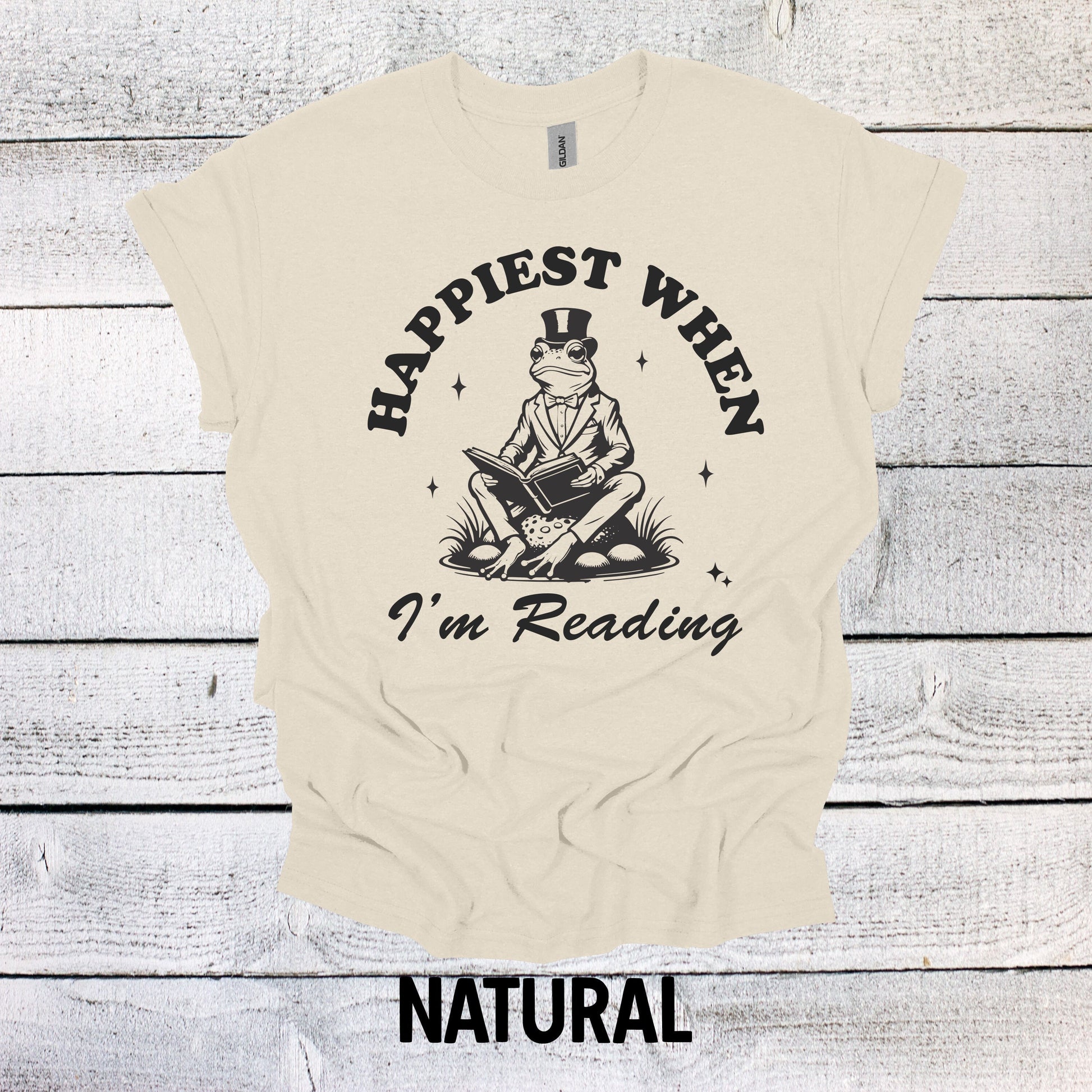 Happiest When I'm Reading - Book Lover Shirt