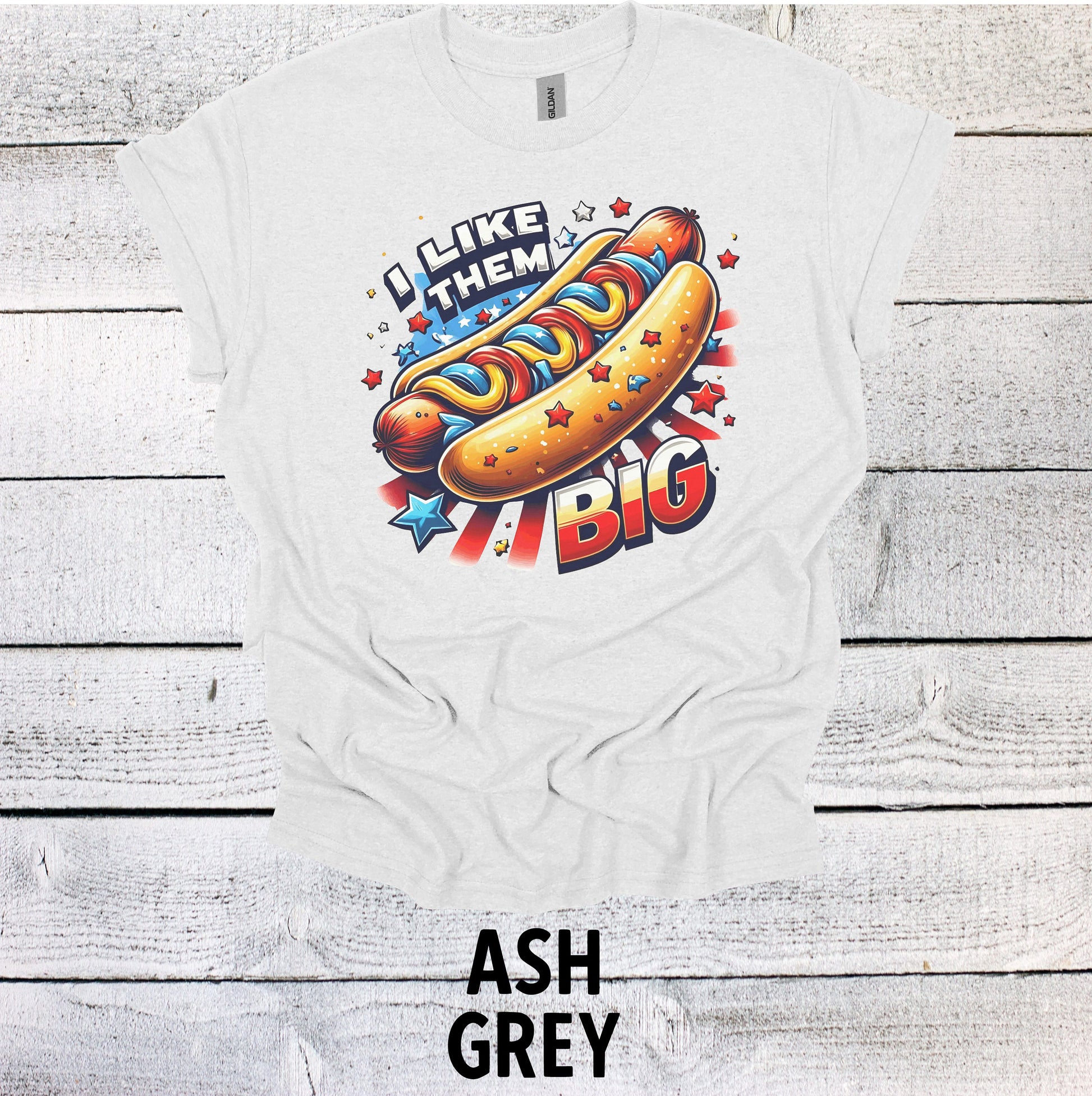 Funny Hot Dog Lover Shirt for 4th of July - Patriotic BBQ Tee