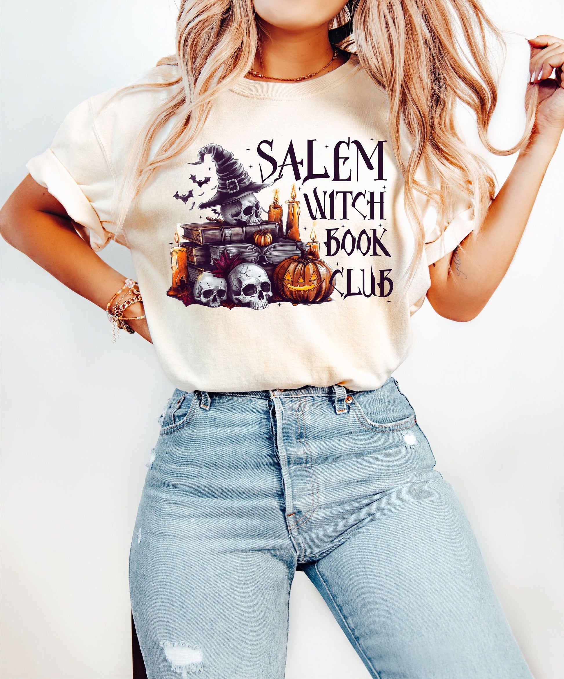 Salem Halloween Book Club Book Shirt, Cute Book Shirt, Trendy Tee, Comfort Colors Shirt, Book Club shirt, women reading shirt, Book gift