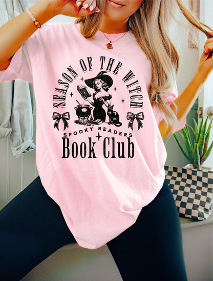 Season of the Witch Spooky Readers Book Club Book Shirt, Cute Book Shirt, Trendy Tee, Comfort Colors Shirt, women reading shirt, Book gift