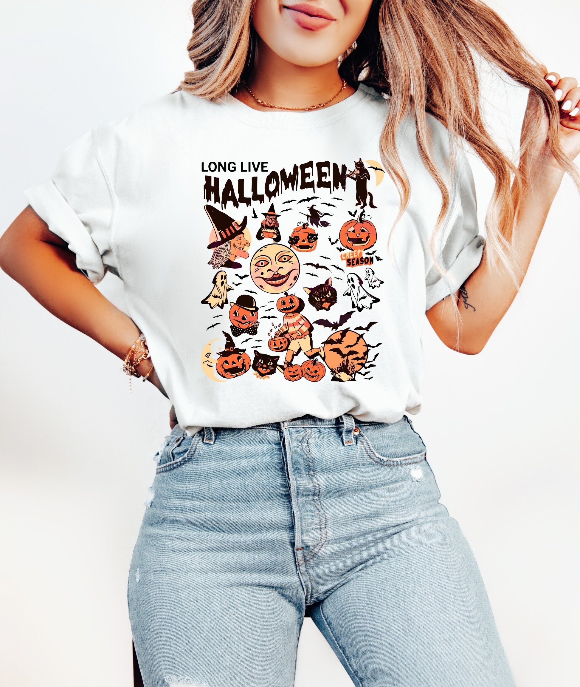 Long Live Halloween Shirt, Coquette Bow Halloween Shirt, Halloween Shirts, Spooky Season Shirt, Coquette Top