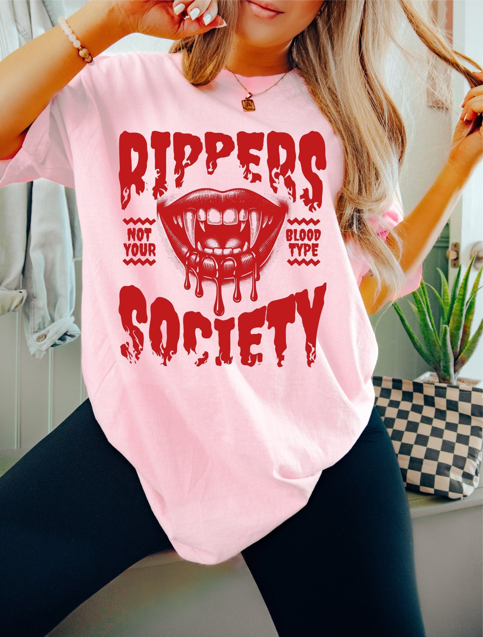 Rippers Society Vampire Halloween Shirt, Spooky Halloween T-Shirt, Halloween Shirts, Vampire Shirts, Spooky Season Shirt