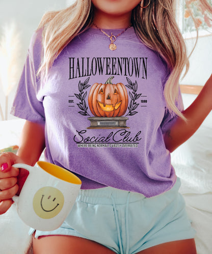 Halloweentown Social Club Halloween Shirt, Cute Halloween T-Shirt, Halloween Shirts, Skeleton Shirts, Spooky Season Shirt