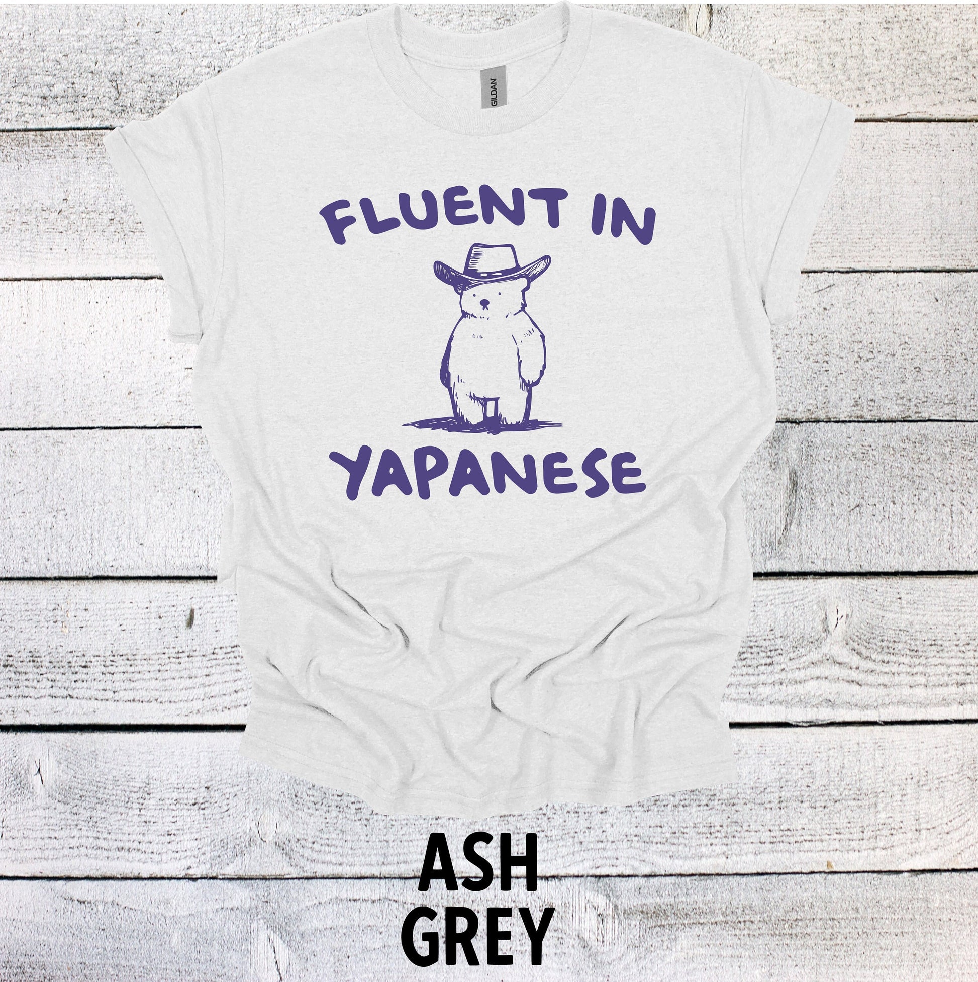 Fluent in Yapanese Shirt Graphic Shirt Funny Shirts Vintage Funny TShirts Minimalist Unisex Shirt Nostalgia Shirt