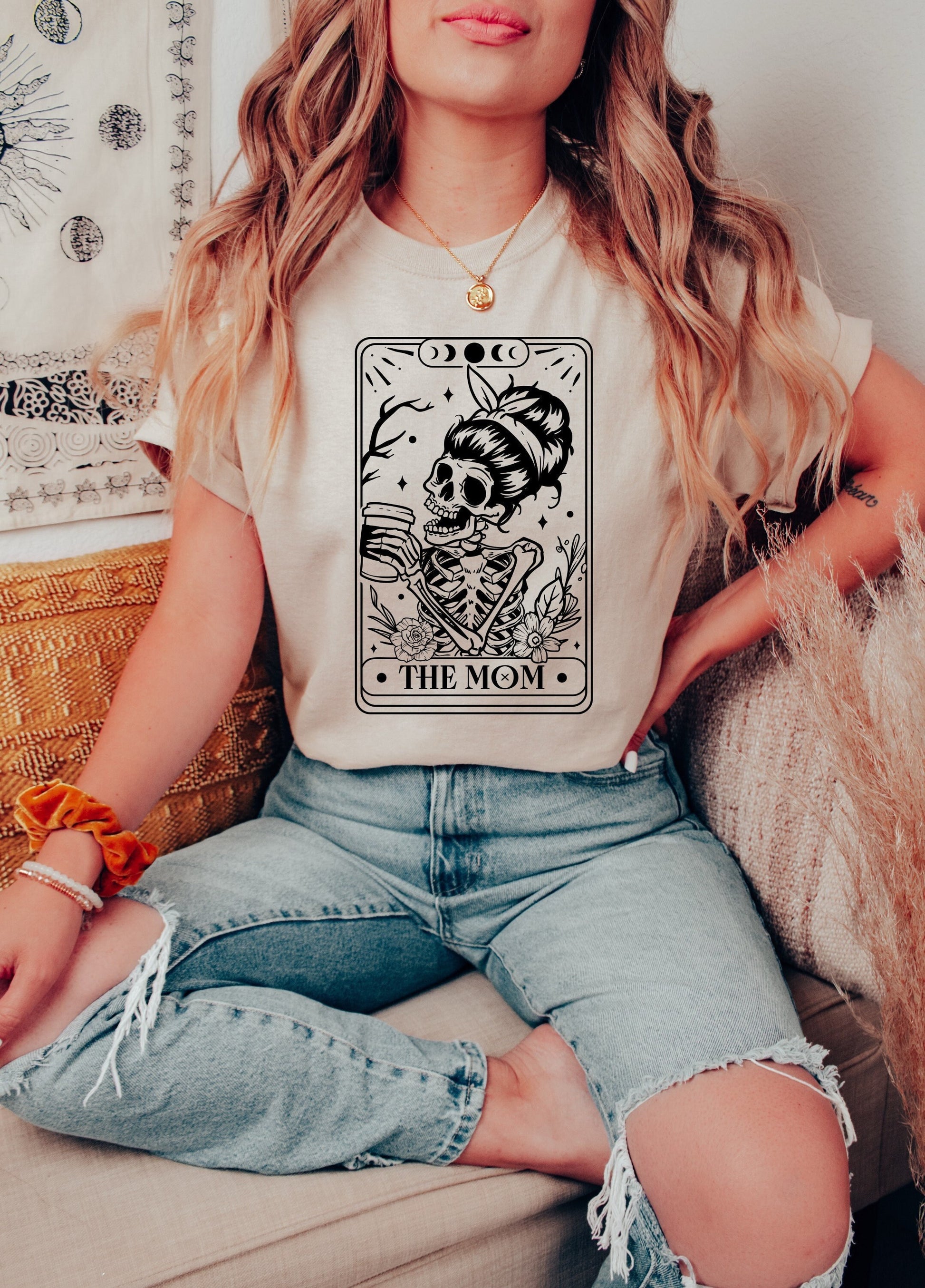 The Mom Tarot Card Shirt, Funny Mama Shirt, Funny New Mother Shirt, New Mama Shirt, Gift for New Moms, Mom Gift