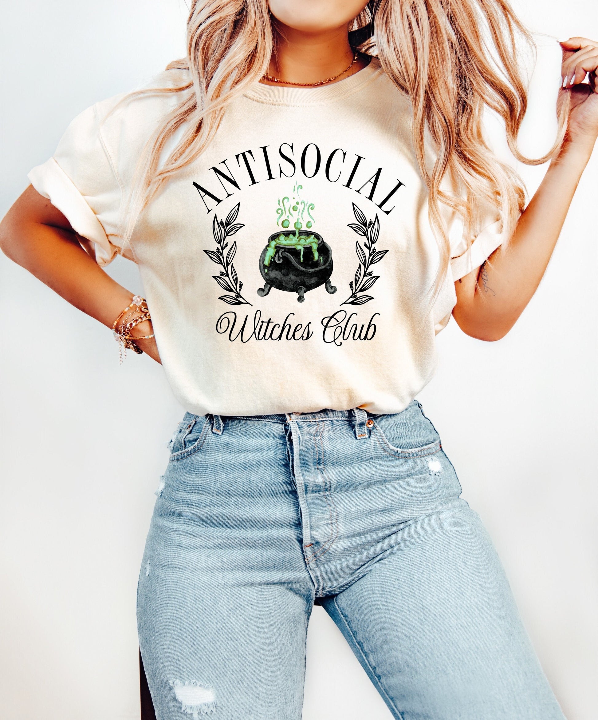 Antisocial Witches Club Halloween Shirt, Cute Witch Halloween Shirt, Halloween Shirts, Spooky Season Shirt, Witches Halloween Top