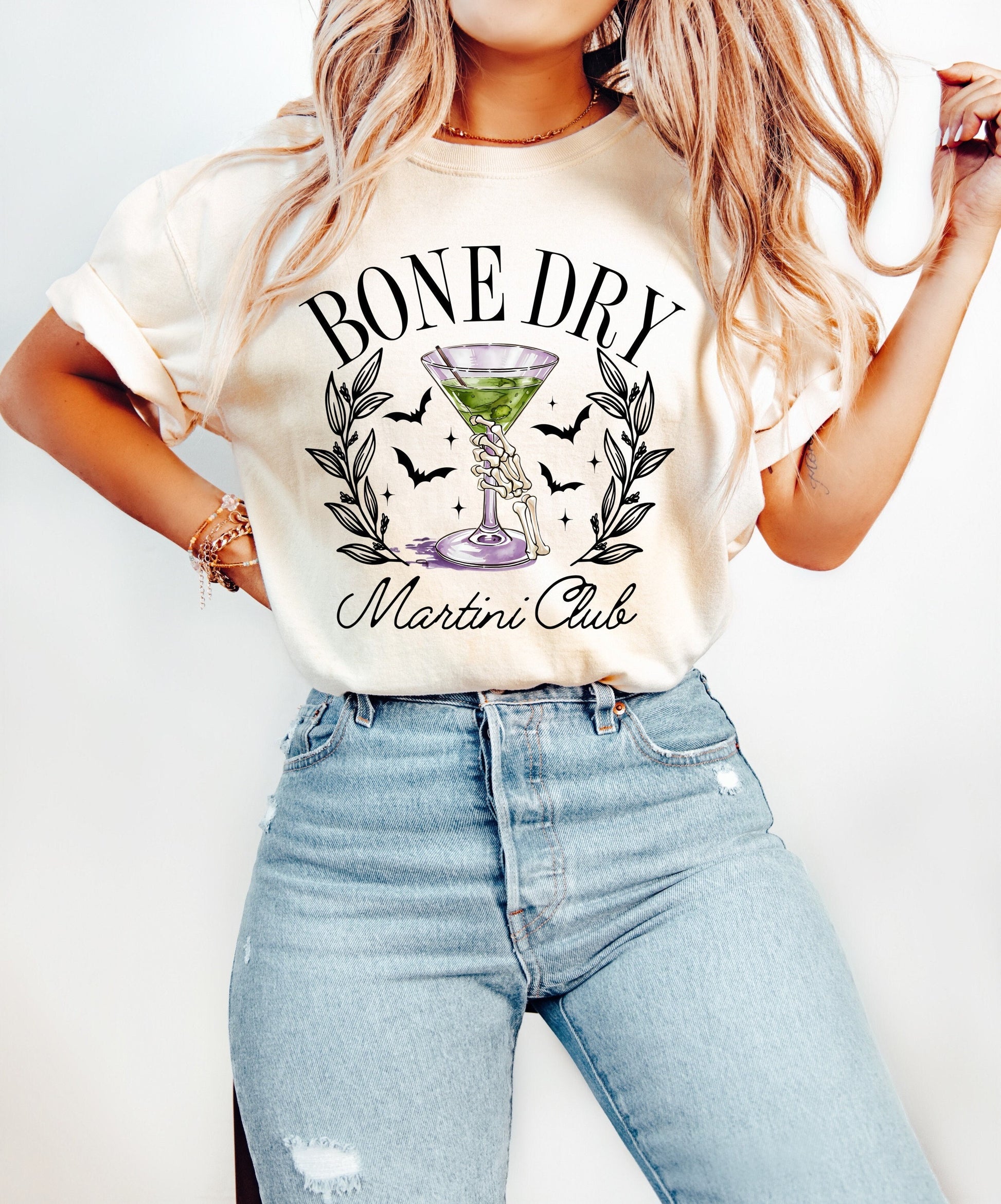 Bone Dry Martini Club Halloween Shirt, Drinking Witch Halloween Shirt, Halloween Shirts, Spooky Season Shirt, Witches Halloween Top