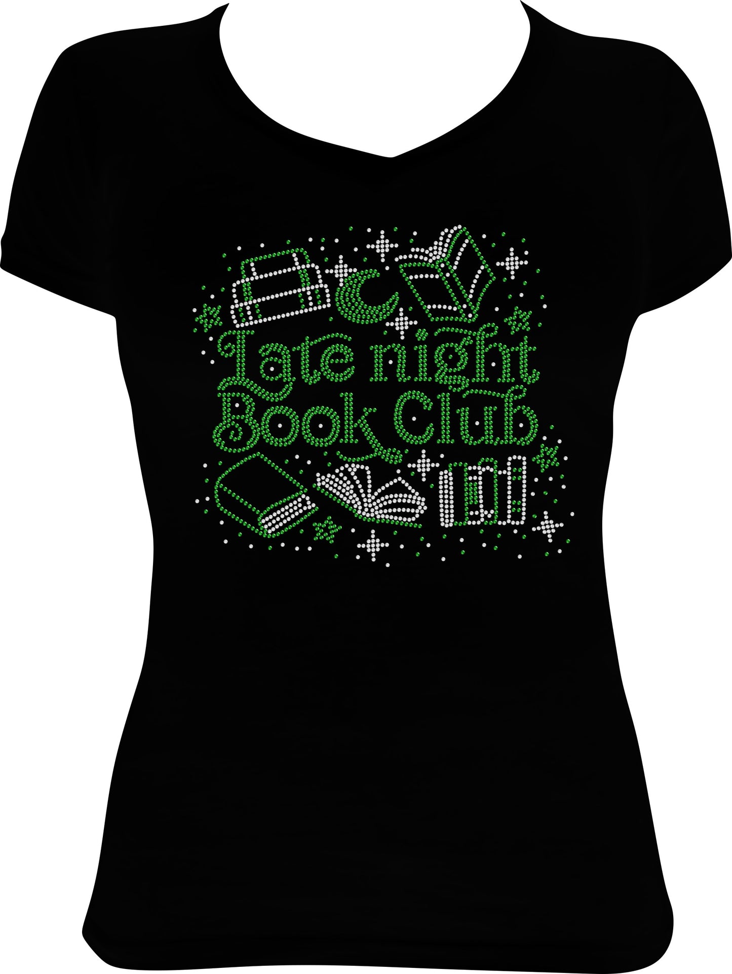 Late Night Book Club Rhinestone Shirt