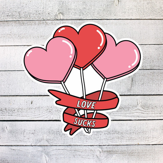 Love Sucks Sticker