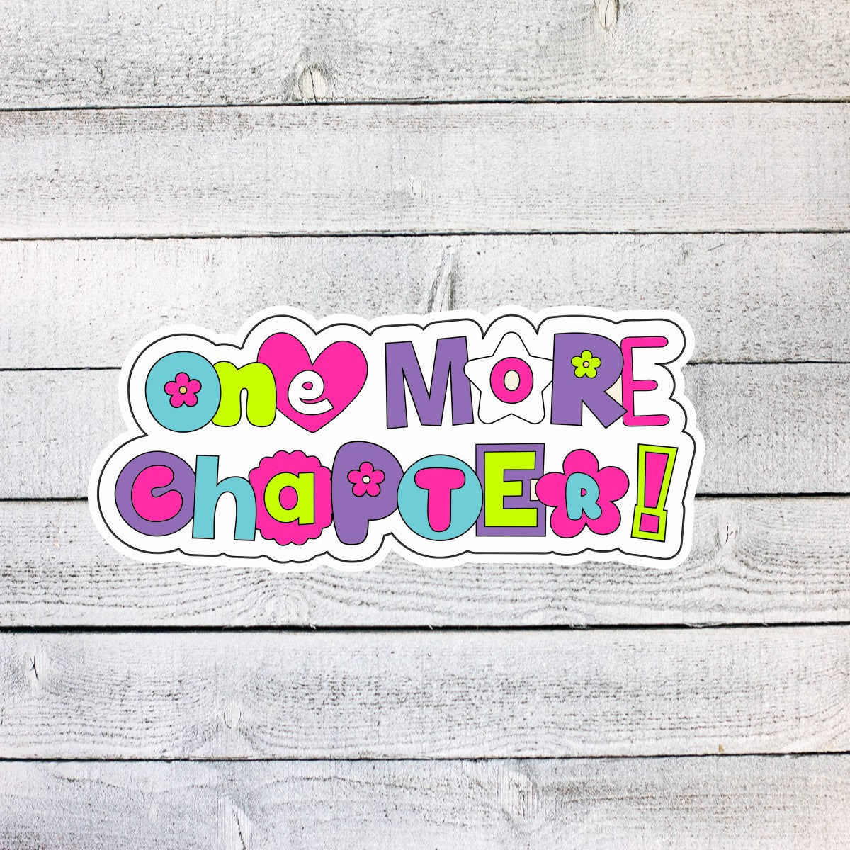 One More Chapter Book Lover Sticker