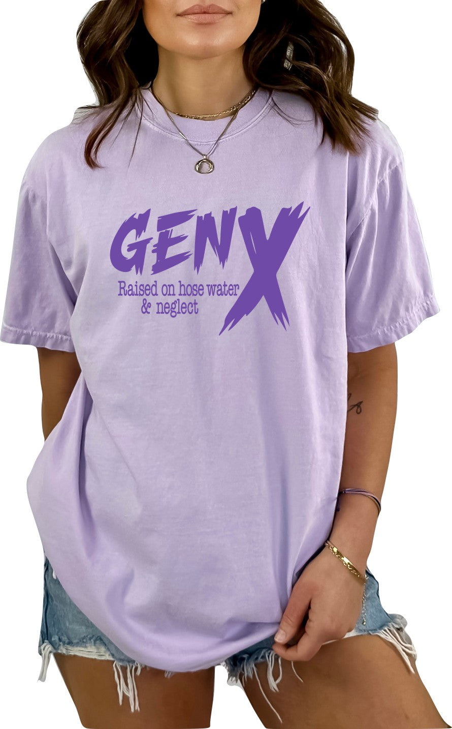Generation X Retro Women's T-Shirt Raised on Hose Water and Neglect