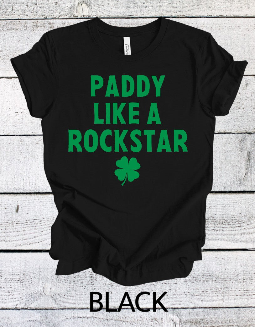 Paddy Like a Rockstar St. Patrick's Day T-shirt