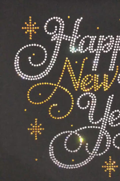 Happy New Year Rhinestone Shirt