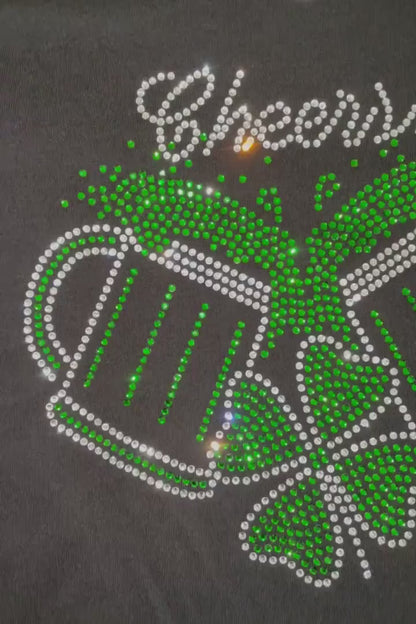 Cheers St. Patrick's Day Rhinestone Shirt