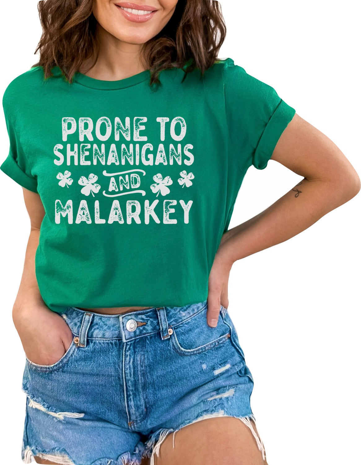 Prone to Shenanigans and Malarkey St. Patrick's Day T-shirt