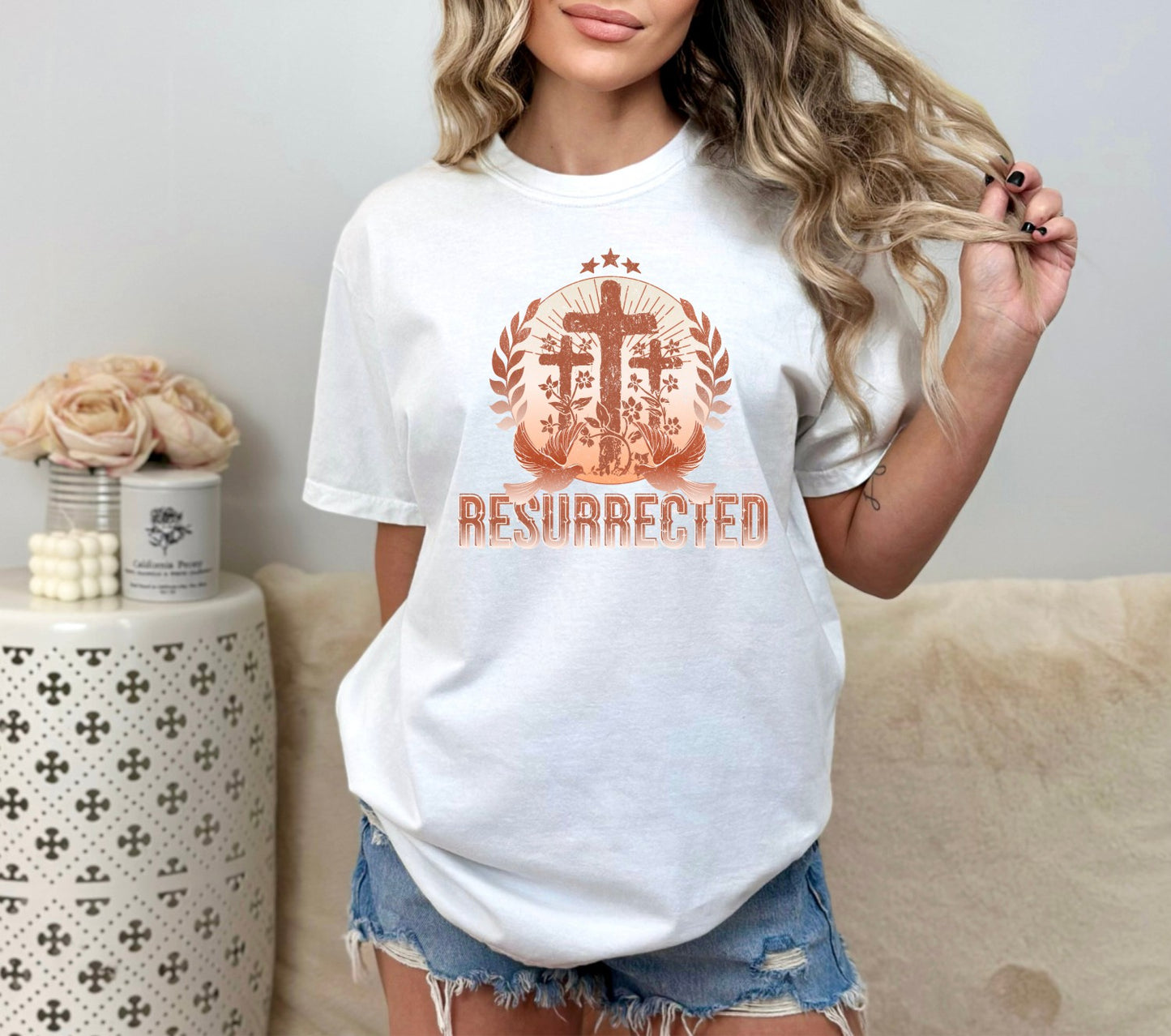 Copy of Resurrected Sienna Christian Easter Shirt